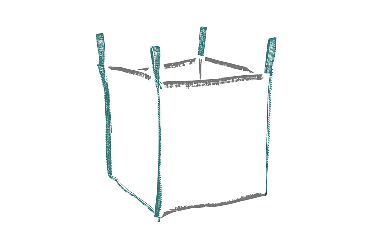 Storsäckar med 4 lyftstroppar reguljär